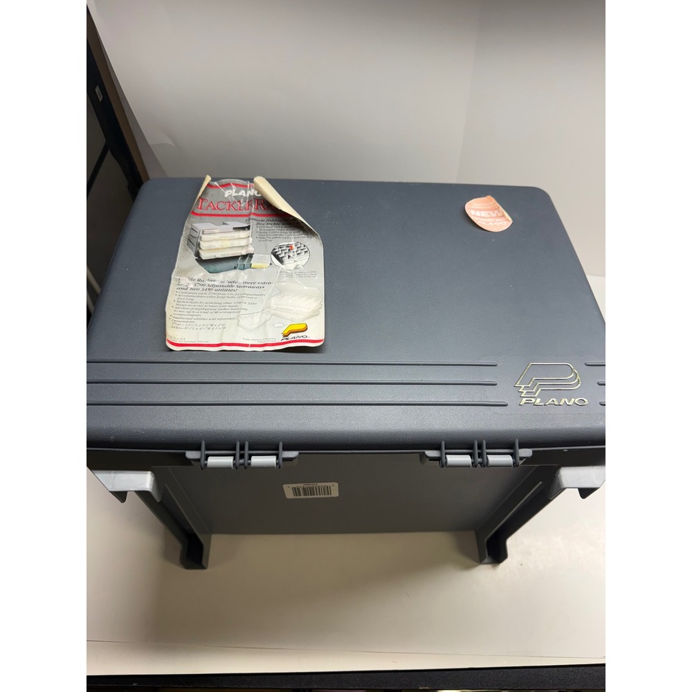 Plano 1232 TackleRacker Fishing Tackle Box Grey with 5 Stowaway Utility Boxes